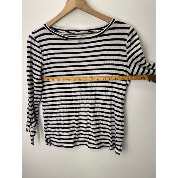 J. Crew Crew Neck Long Sleeve Striped Tee Shirt - Picture 4 of 5